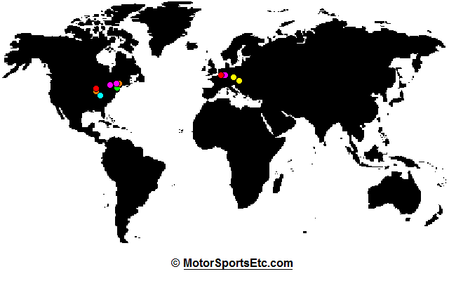 2010 Worldwide Racing Map this Weekend - Aug 28-29 - ? MotorSportsEtc.com
